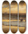 Triptych art skateboard deck of Albert Flamm Crab Fishermen On The Beach by Albert Flamm (1823-1906)