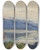 Triptych art skateboard deck of Barbara Bodichon View From My Window Maentwrog Snowdonia Wales by Barbara Bodichon (1827-1891)