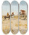 Triptych art skateboard deck of Sergei Ivanovich Svetoslavsky The Journey by Sergei Ivanovich Svetoslavsky (1857-1931)