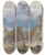 Triptych art skateboard deck of John Brett The Shallows Of Hareslade Cove Gower by John Brett (1831-1902)