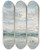 Triptych art skateboard deck of John Brett A Summer Day Whitesands Bay Pembrokeshire South Wales by John Brett (1831-1902)