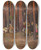 Triptych art skateboard deck of Julian Falat Group Of Pilgrims by Julian Falat (1853-1929)
