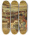 Triptych art skateboard deck of Mariano Barbasn Mercado Anticoli Corrado The Marketplace Anticoli Corrado by Mariano Barbasan (1864-1924)