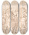 Triptych art skateboard deck of Thomas De Keyser Officers And Other Civic Guardsmen Of The Iiird District Of Amsterdam Under The Command Of Captain Allaert Cloeck And Lieutenant Lucas Jacobsz Rotgans by Thomas de Keyser (1596-1667)