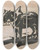 Triptych art skateboard deck of Jeanlouis Forain Two Horses Pulling A Cart by Jean Louis Forain (1852-1931)