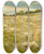 Triptych art skateboard deck of Walter Shirlaw Wheat Fields Vermont by Walter Shirlaw (1838-1909)