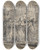 Triptych art skateboard deck of Gabriel De Saintaubin Coronation Regalia Carried In Procession At Saintdenis by Gabriel de Saint-Aubin (1724-1780)