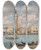 Triptych art skateboard deck of Eugne Boudin Venise San Giorgio by Eugene Boudin (1824-1898)