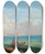 Triptych art skateboard deck of Girolamo Gianni The Sea Approach To Marsa Scirocco Malta by Girolamo Gianni (1837-1895)