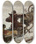Triptych art skateboard deck of Julian Falat Dogs At A Hunt by Julian Falat (1853-1929)