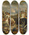 Triptych art skateboard deck of Karl Von Blaas Der Sieg Des Sterreichischen Heeres Ber Die Schweden Bei Nrdlingen 1634 by Karl Von Blaas (1815-1894)