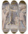 Triptych art skateboard deck of Franois Lafon Deux Amours Allumant Une Torchre by Francois Lafon (1846-1920)