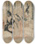 Triptych art skateboard deck of Kitagawa Utamaro Scene Adapted From The Play The Treasury Of Loyal Retainers Chushingura by Kitagawa Utamaro (1753-1806)