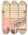 Triptych art skateboard deck of Georges De Feure Design For A Hallway With Wroughtiron Details by Georges de Feure (1868-1943)