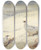 Triptych art skateboard deck of Archibald Thorburn Ptarmigan In Winter Plumage Signed And Dated Archibald Thorburn 1899 by Archibald Thorburn (1860-1935)