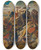 Triptych art skateboard deck of Carl Rahl Die Cimbernschlacht by Carl Rahl (1812-1865)