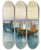 Triptych art skateboard deck of Thomas Moran Venice From The Tower Of San Giorgio by Thomas Moran (1837-1926)