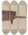Triptych art skateboard deck of American 20Th Century Skillet With Four Legs by American 20Th Century