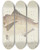Triptych art skateboard deck of Frank Edward Clarke Seriolella Punctata Tas Silver Warehou by Frank Edward Clarke (1849-1899)