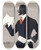 Triptych art skateboard deck of Edward Penfield Arrow Washed Handkerchiefs Clean And Soft In Sanitary Packages by Edward Penfield (1866-1925)