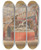 Triptych art skateboard deck of George Baxter Gems Of The Great Exhibition No 4 The Foreign Department by George Baxter (1804-1867)