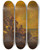 Triptych art skateboard deck of Follower Of Salvator Rosa A Cavalry Battle Scene by Follower Of Salvator Rosa (1615-1673)
