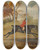 Triptych art skateboard deck of John Ferneley Anthony Adrian 7Th Earl Of Kintore On Tom Of Lincoln Hunting In An Extensive Landscape_2 by John Ferneley (1782-1860)