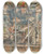 Triptych art skateboard deck of Paul Klee Laternen Street Lamps by Paul Klee (1879-1940)