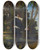 Triptych art skateboard deck of Karl Brnner Tasso And The Two Eleonors_2 by Karl Brunner (1796-1867)