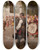 Triptych art skateboard deck of Wodzimierz Tetmajer A Wanton From Bronowice by Wlodzimierz Tetmajer (1861-1923)