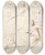 Triptych art skateboard deck of Robert Smirke An Allegory Of Britains Mercantile Power by Robert Smirke (1752-1845)