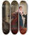 Triptych art skateboard deck of Stanisaw Witkiewicz In Front Of The Porch by Stanislaw Witkiewicz (1851-1915)