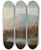 Triptych art skateboard deck of Robert S Duncanson Vale Of Kashmir by Robert S Duncanson (1821-1872)