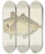 Triptych art skateboard deck of Frank Edward Clarke Pseudocaranx Dentex Tas White Trevally by Frank Edward Clarke (1849-1899)