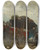 Triptych art skateboard deck of Alfred Von Wieruszkowalski Travel Accident by Alfred Von Wierusz-Kowalski (1849-1915)