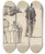Triptych art skateboard deck of Claudejoseph Vernet Figure Studies Including One Man Sleeping On The Ground And Two Men Sawing by Claude Joseph Vernet (1714-1789)