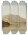 Triptych art skateboard deck of David Johnson Bear Mountain And Iona Island On The Hudson River by David Johnson (1827-1908)