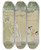 Triptych art skateboard deck of George Barbier Le Jeu Des Marionnettes by George Barbier (1882-1932)