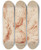 Triptych art skateboard deck of Jacob De Wit Putti In Bacchisch Tafereel 2 by Jacob de Wit (1695-1754)