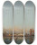 Triptych art skateboard deck of Flix Ziem Constantinople Le Caque De La Sultane by Felix Ziem (1821-1911)