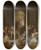 Triptych art skateboard deck of Charles Louis Mller The Roll Call Of The Last Victims Of The Terror by Charles Louis Muller (1815-1892)