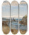 Triptych art skateboard deck of Amaldus Nielsen Smalsund Mandal_2 by Amaldus Nielsen (1838-1932)