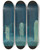 Triptych art skateboard deck of Herbert Crowley Five Ghouls by Herbert Crowley (1873-1937)