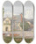 Triptych art skateboard deck of Rev James Bulwer One From A Volume Of Drawings And Prints_34 by Rev James Bulwer (1794-1879)