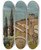 Triptych art skateboard deck of Albert Edelfelt Lugano by Albert Edelfelt (1854-1905)