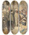 Triptych art skateboard deck of Jan Toorop Large Indian Triptych by Jan Toorop (1858-1928)