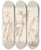 Triptych art skateboard deck of Domenico Gargiulo Figure Studies Two Standing And Two Seated Men by Domenico Gargiulo (1609-1675)