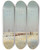 Triptych art skateboard deck of Ivan Pavlovich Pokhitonov Effet De Neige Deux Chasseurs Dans La Neige by Ivan Pavlovich Pokhitonov (1851-1924)