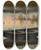 Triptych art skateboard deck of Torsten Wasastjerna Boat By The Shore by Torsten Wasastjerna (1863-1924)
