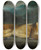 Triptych art skateboard deck of Imitator Of Eugne Delacroix Lioness Reclining by Imitator of Eugne Delacroix